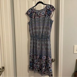 *DONATED* Dress Barn | Cap Sleeve | Blue Purple | Soft Summer | Size 8